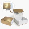 Bespoke Folding Box With Gold Cardboard